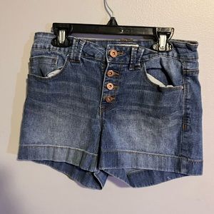 High Waisted Denim Jean Shorts